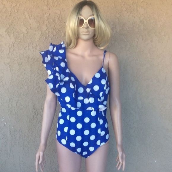 Tea n Cup Tops - Tea & Cup Polka Dot Bodysuit Blouse